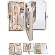 Gaman 22 Parça Özel Aynalı 4 Taraflı Paslanmaz Çelik Manikür Pedikür Seti - Kişisel Bakım Seti El - Ayak - Yüz