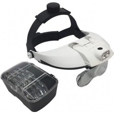 Aesco 5 Mercekli Çok Fonksiyonlu, Başlık Tip Işıklı Büyüteç 81001H - Lisinya