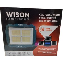 Aesco Wıson WS-5585 Çok Fonksiyonlu 3 Solar Panelli 400W Spot Aydınlatma - Lisinya