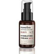 Liora Burıtı Organik Sertifikalı Nemlendirici Cilt Bakım Kremi – Tüm Cilt Tipleri Için Yoğun Nemlendirici Yüz Kremi SPF15 - Vegan Sertifikalı 50 ml