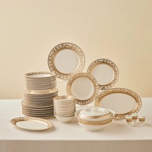 Emsan Empire Bone Majeste 55 Parça 12 Kişilik Yemek Takımı Gold