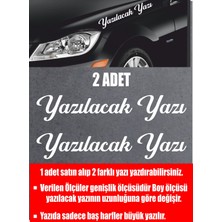 Sticker Usta Kişiye Özel Yazı 2 Adet Isim Soyisim Araba Oto Motosiklet Sticker 00097