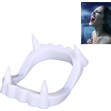 Aesco Beyaz Renk Çift Damak Takma Vampir Dişi - Lisinya