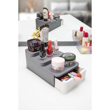 Aesco Compact Çekmeceli ve Standlı Düzenleyici-  Makyaj Organizeri - Lisinya