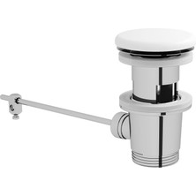 Liora Metropole Beyaz Seramik Süzgeç, Lavabo Sifon Üst Grubu - 6397L003-0159