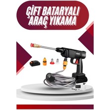 Aesco Oto Araba Yıkama Şarjlı ve Yüksek Basınçlı Oto Yıkama ve Sulama Tabancası - Lisinya