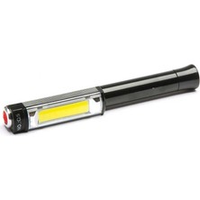 Aesco Ps-Q5 Pilli Mıknatıslı Cob LED Çalışma Tamir Kırmızı Işık El Feneri - Lisinya