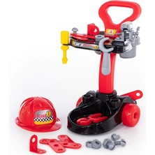 Aesco Meslek Setleri  - Mekanik-  Tekerlekli Tamir Seti  Tezgahı 51 cm - 27 Parça (Lisinya)