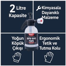 Liora Smx Köpük Yapıcı Pompa 2 Litre Kapasiteli Boş Şişe,kimyasal Dayanımlı Basınçlı Pompa, Ergonomik Kullanım