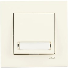 Liora Krem Işıklı Etiketli Zil 24V Çabuk Bağlantı