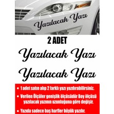 Sticker Usta Kişiye Özel Yazı 2 Adet Isim Soyisim Araba Oto Motosiklet Sticker 00097
