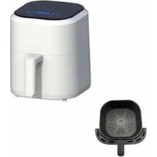 Aesco Hava Fritözü 4l Airfryer Pratik Uzun Ömürlü Yağsız Pişirme Taşınabilir - Lisinya