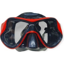 Aesco Star Diving Dalış Maskesi Yetişkin - 51705-KIRMIZI (Lisinya)