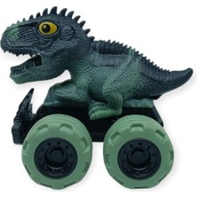 Aesco Sürtmeli Dinazor Arabalar 12 cm - H-20 - Stegosaurus - Yeşil (Lisinya)
