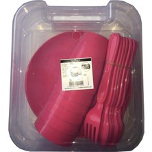 Aesco 6 Kişilik Çantalı Piknik Seti - Lisinya