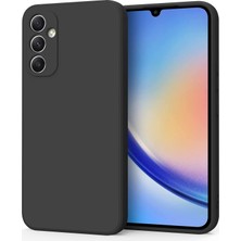 Liora Galaxy A55 Uyumlu Lansman Silicone Kılıf Şok Emici Full Kasa Koruma Sağlayan Kılıf (Siyah)