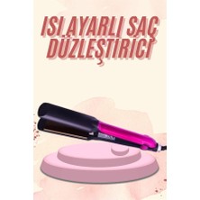 Aesco Saç Düzleştirici Seramik Kaplama Yüksek Isı Ayarlı Profesyonel 4 Kademeli 220 Decere - Lisinya