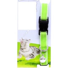 Aesco Kadife Dokulu Ayarlanabilir Çıngıraklı Kedi Tasması - Lisinya