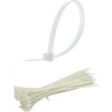 Aesco 100 Adet Plastik Cırt Kelepçe Kablo Bağı Kablo Düzenleyici-4.8 x 380 mm - Lisinya