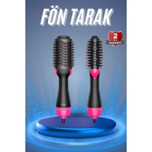 Aesco Saç Kurutma Makinesi Saç Düzleştirici Fön Tarak Isı Ayarlı Sıkı Dişli - Lisinya