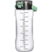 Aesco Şeffaf Matara - 2000 ml - 67,6 Oz - Watermode Matara - Lisinya