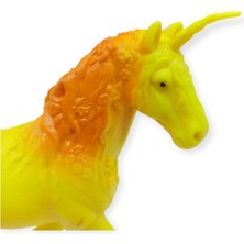 Aesco Çiftlik Hayvanları Serisi - Efsanevi Unicorn 12 cm - Sarı - Turuncu (Lisinya)