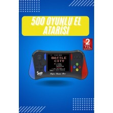 Aesco 3.5 Inç 500 Klasik Retro Oyun Yüklü Kollu Oyun Konsolu - Lisinya