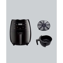 Aesco Büyük Boy 6 Litre Airfryer 2400W Sesli Uyarı LCD Ekran - Lisinya