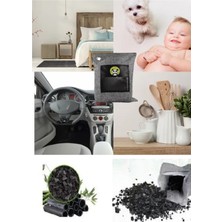 Aesco Hava Temizleme Torbası 200G Araba- Dolap- Banyo- Evcil Hayvan Koku Giderici- Bambu Kömür Koku Emici - Lisinya