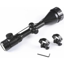 Aesco 3-9X56EG Yüksek Kaliteli Çıft Işık Kırmızı,yeşil Kaynaklı Avcılık Süfer  Dürbün(B) ( Lisinya )