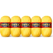 Opal Kristal Sarı Örgü Ipi Paket  – 5X100G Yumuşacık, Dayanıklı, El Örgüsü & Amigurumi Için