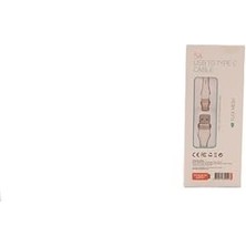 Liora HC05, Örgülü 5 Amper USB To Type- C, 1 Metre, Şarj Data Kablosu, Beyaz