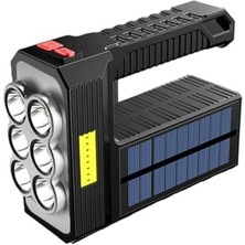 Liora Güneş Enerjili 8 Gözlü Kamp Lambası Solar ve Uzun Menzilli Kamp Feneri Yüksek Performanslı Işıldak