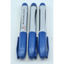 Aesco 3 Adet Mavi Koli Kalemi - Çuval- Tahta Kalemi - Lisinya