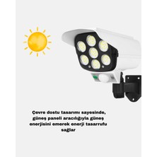 Aesco Solar Bahçe Aydınlatması Su Geçirmez IP66 Pır Sensörlü Uzun Çalışma Süreli - Lisinya