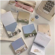 Liora Guguk Okula Giderken Temalı Renkli Not Seti