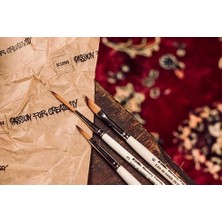 Liora Kum Memory Point Sentetik Fırça, Yan Kesik, Fırça No: 14