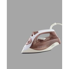 Aesco Buharlı Ütü 2200W Kireç Önleyici Self Clean Damlatmaz Kahverengi - Lisinya