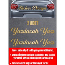 Sticker Usta Kişiye Özel Yazı 2 Adet Isim Soyisim Araba Oto Motosiklet Sticker 00097