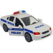 Aesco Sesli Işıklı Çek Bırak Polis Arabası - YY2020-17P (Lisinya)