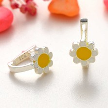 Tienda Elegante Gümüş Papatya Çocuk Küpesi