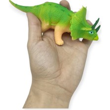 Aesco Fidget Oyuncak - Streç Dinazor Figürü 18 cm - Triceraptors (Lisinya)
