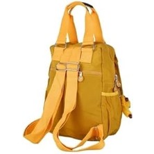 Liora Cox 9504 Klinkır Kumaş Hafif Sırt Çantası Sarı