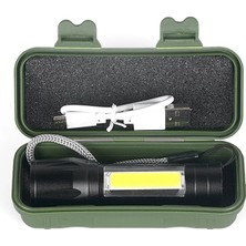 Aesco Mini Çok Güçlü Şarjlı El Feneri (Xpe-Cob LED )  WT-030 - Lisinya