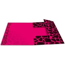 Liora Lastikli Dosya A4 Boyutunda Desenli Pembe-Siyah