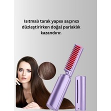 Aesco USB Şarjlı Kablosuz Saç Düzleştirici – Seyahat ve Günlük Kullanım - Lisinya