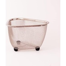 Liora Paslanmaz Çelik Ayaklı Lavabo Çöp Süzgeci 18X13X10 cm | Paslanmaz Çelik Ayaklı Lavabo Çöp Süzgeci - Hijyenik ve Pratik Çöp Süzme Çözümü!
