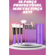 Aesco 12 Parça Profesyonel Makyaj Seti Yumuşak Kıllı Yüz ve Göz Makyajına Uygun - Lisinya