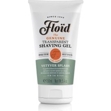 Liora Floid Floïd Vetyver Splash Tıraş Jeli (150 Ml), Cildi Korumak ve Nemlendirmek Için Gliserin Içeren Tıraş Jeli, Canlandırıcı Kokulu Pürüzsüz Bir Tıraş Için Şeffaf Jel