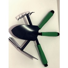 Aesco 3 Parça Bahçe Seti - Çapa Tırmık Kazma Set - Lisinya